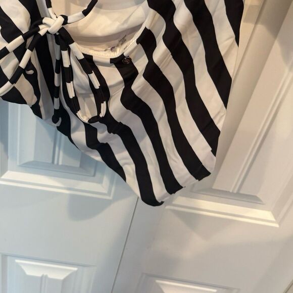 Victoria’s‎ Secret Flamingo Striped One Piece Swimsuit Size Large - Picture 7 of 11